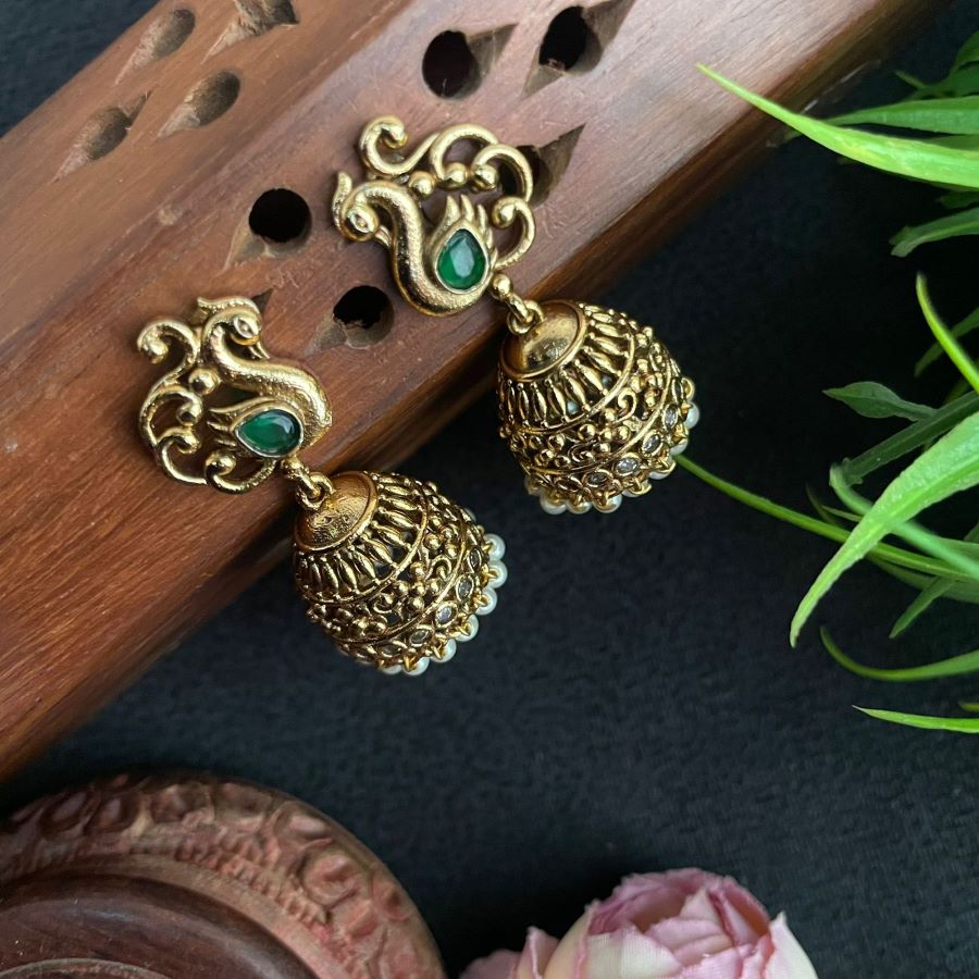 ANTIQUE PEACOCK JUMUKA