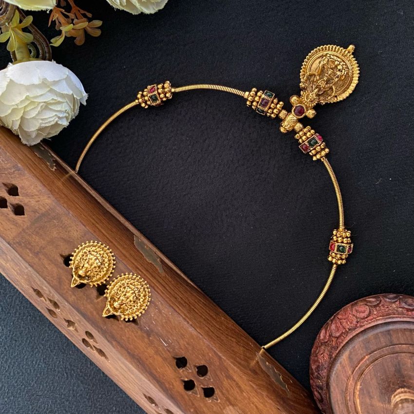 MATT FINISHING NAGASI ATTIGAI NECKLACE